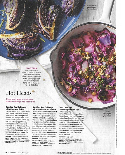 Roasted Red Cabbage w Caraway Butter