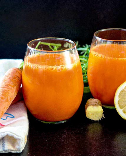Fresh Carrot Ginger Juice + Benefits