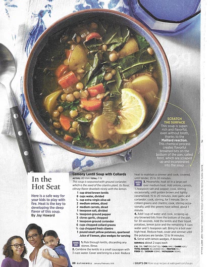 Lemony Lentil Soup with Collards