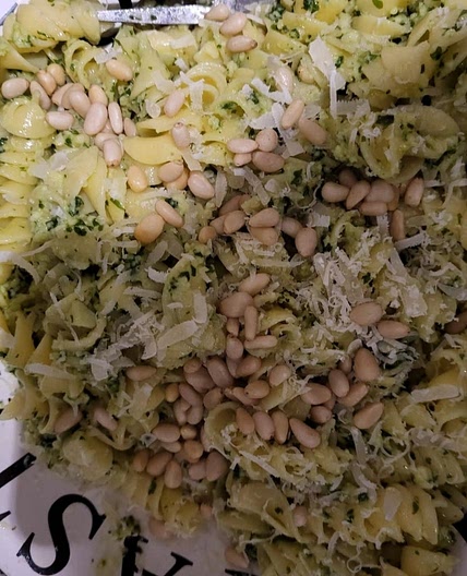 Homemade Pesto and Pasta