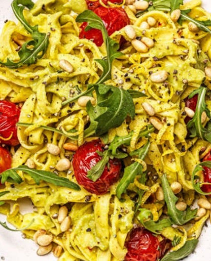 Avocado and Cherry Tomato Tagliatelle 