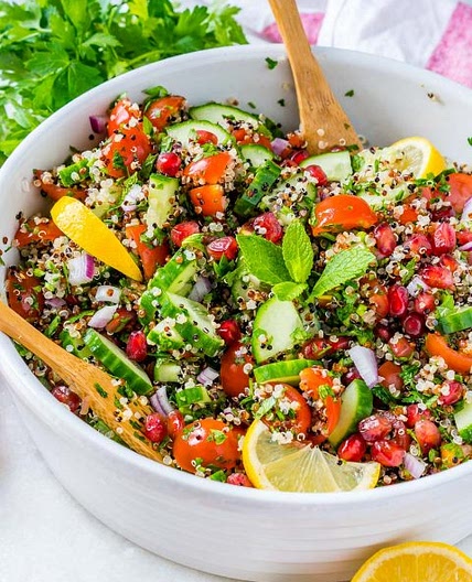 Loaded Lemony Quinoa Tabbouleh Recipe
