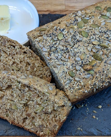 Quick No Knead Multi-Seed Bread