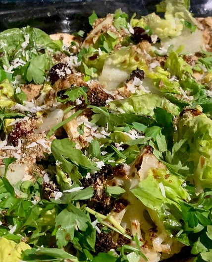 Jerk Chicken and Cauliflower salad