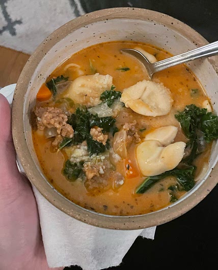 Creamy Tortellini Soup