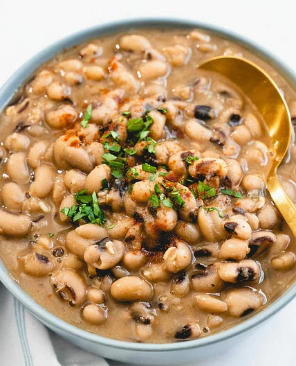 Black-Eyed Peas with Bacon and Pork