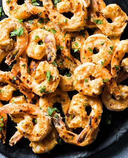 Broiled Ginger & Yogurt Shrimp