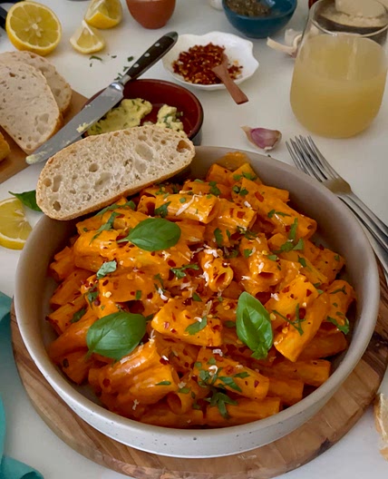 Spicy Vodka Rigatoni (without Vodka)
