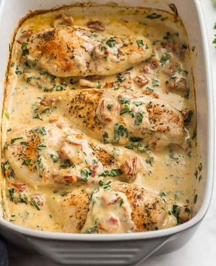 Baked Tuscan Chicken Pasta