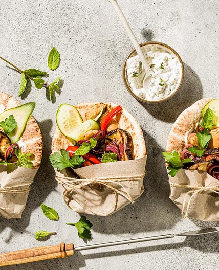 Gyros végane grillé