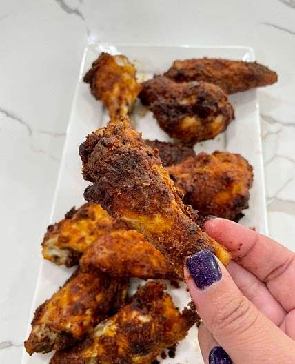 Air fried ranch chicken wings