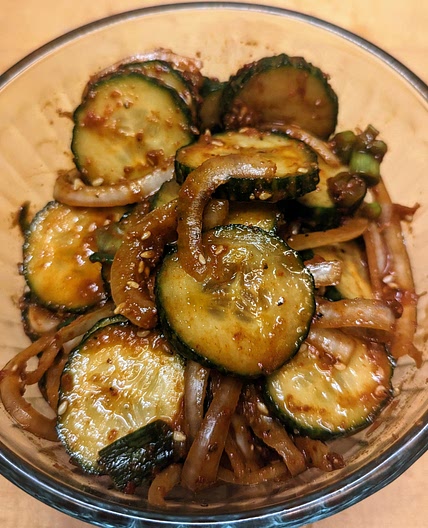 Spicy Korean  Cucumber Salad (OI MUCHIM, 오이무침)