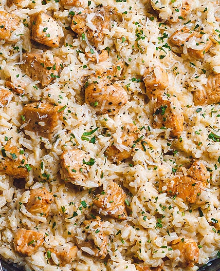 One Pot Parmesan Chicken & Rice