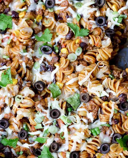 Cheesy Taco Pasta Skillet