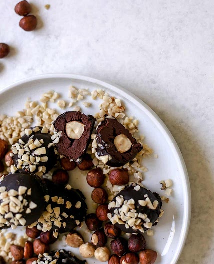 Rich & Decadent No Bake Vegan Ferrero Rocher Chocolates