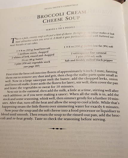 Cream cheese and brocoli soup