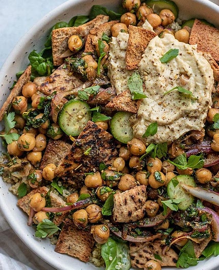 Balsamic Glaze Marinated Chickpeas