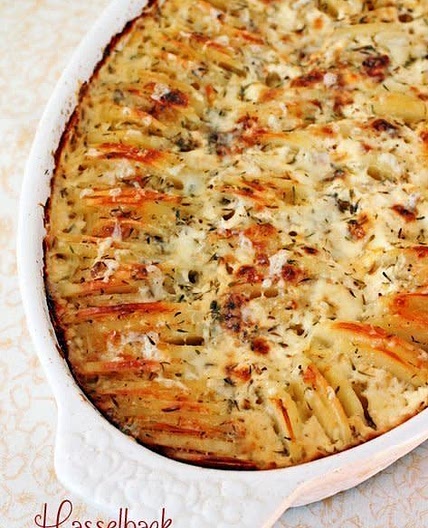 Hassleback Potato Gratin