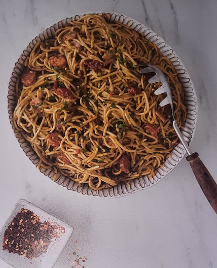 Creamy chorizo pasta
