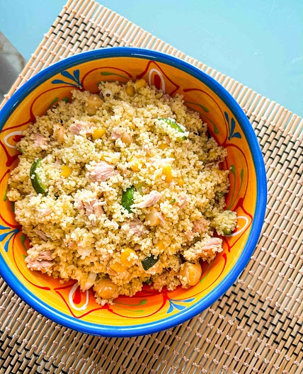 Cous Cous con vegetales y atún 