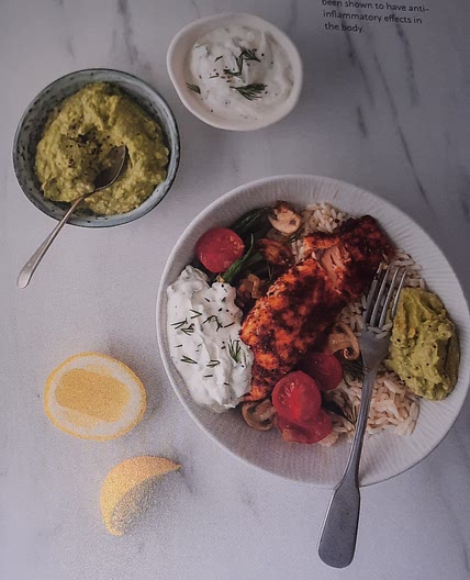 Cajun salmon burrito bowl