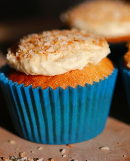 Lemon Cupcakes with Coconut Buttercream