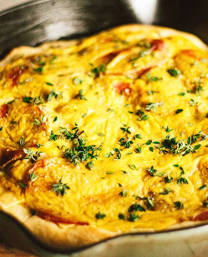 Vegan Croque Monsieur Pizza