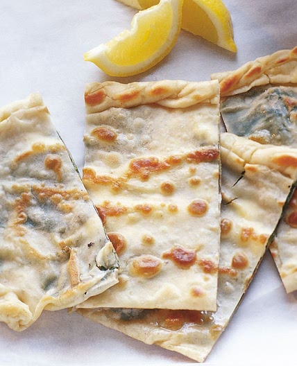 Gözleme met feta en spinazie