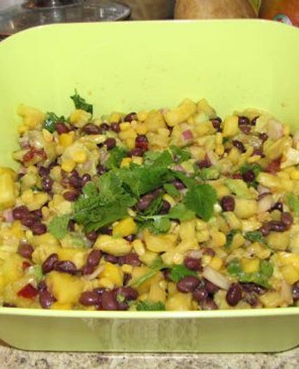 Pineapple Mango Avocado Salad