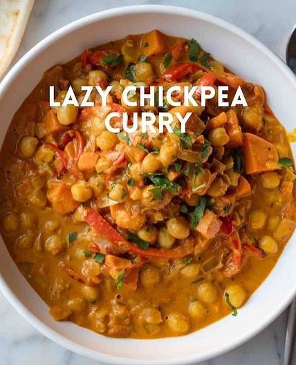 Chickpea and Sweet Potato Curry 🍠