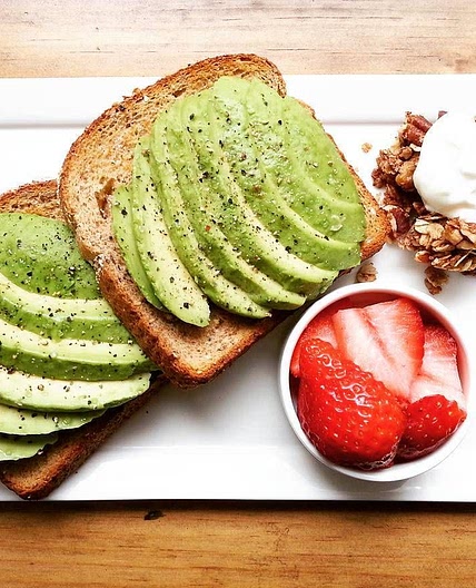 Avocado toast with greek yogurt
