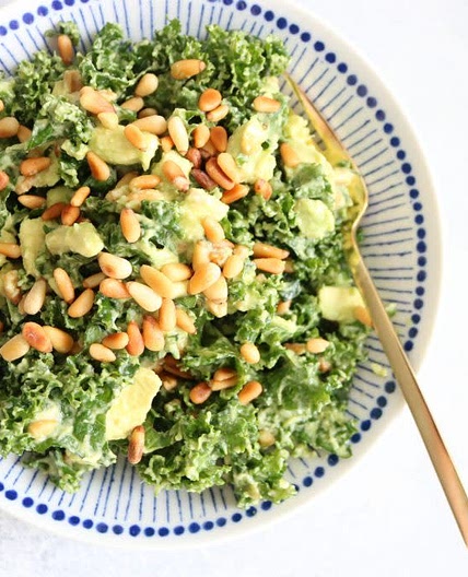 Lemon Avocado Kale Salad
