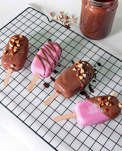 VEGAN RASPBERRY ICE-CREAM BARS