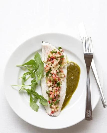 Tartare bar pomme radis roquette