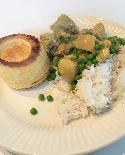 Vol au vent curry