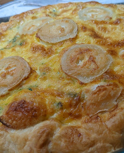 Quiche chèvre épinards