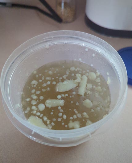 Chicken broth with meat