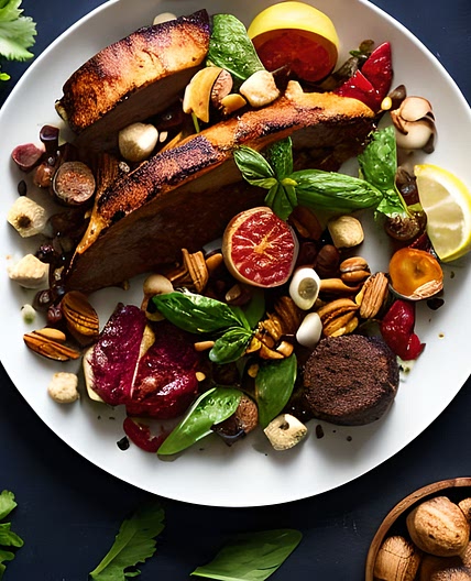 Nutty ham platter