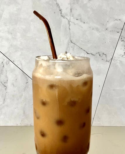 Salted Caramel & Maple Iced Latte