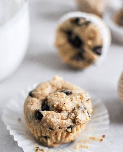 Mini Whole Wheat Chocolate Chip Muffins