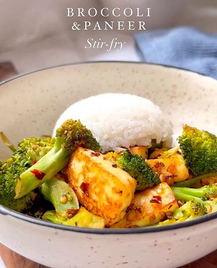 Broccoli and Paneer stir-fry ✨