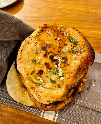 Naan on the Ooni