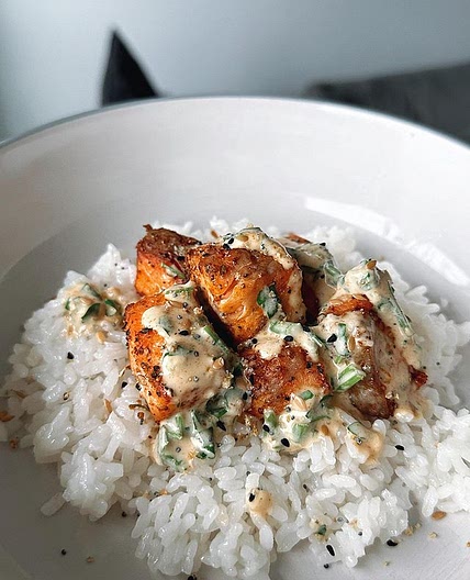 Creamy Salmon and Rice