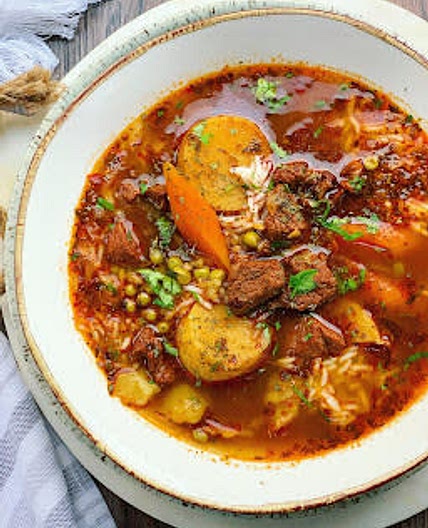 turkish style lamb & vegetable stew (kuzu etli sebzeli sulu yemek)
