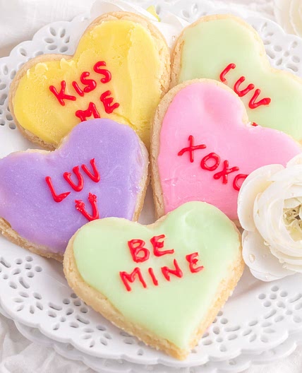 Conversation Heart Cookies