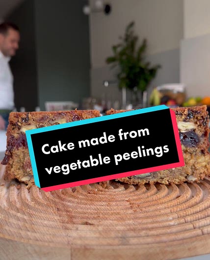 Leftover vegetable & fruit peeling cake