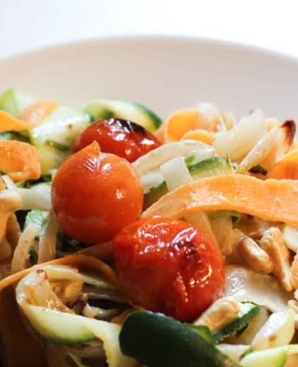 Tafliatelle carotte courgette