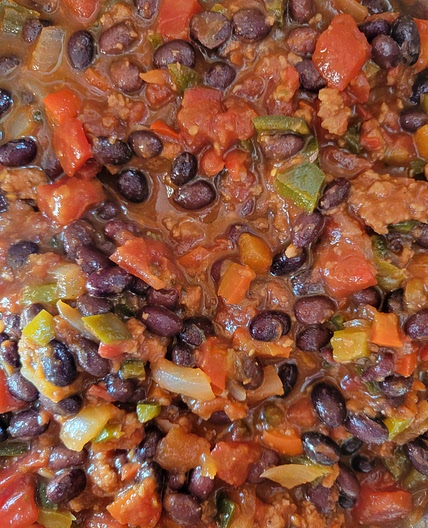 Vegan 3 Pepper Taco Chili