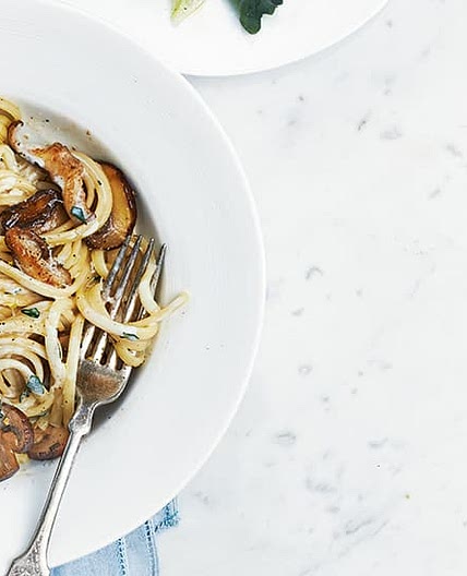 Sautéed Mushroom Linguine