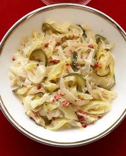 Fondue courgette poireaux